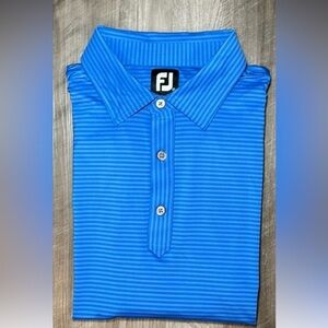 FootJoy Men's ProDry Performance Lisle Classic Pencil Stripe Polo Size XXL